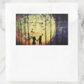 Sticker Rectangulaire Lune Enfants (Sac)