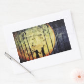 Sticker Rectangulaire Lune Enfants (Enveloppe)