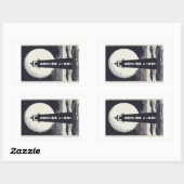Sticker Rectangulaire Lune phare de Boston (Feuille)