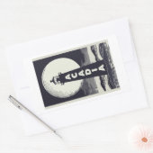 Sticker Rectangulaire Lune phare du parc national Acadia (Enveloppe)