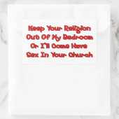 Sticker Rectangulaire L'union dans votre église (Sac)