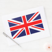 Sticker Rectangulaire L'Union Jack classique (Enveloppe)