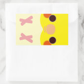 Sticker Rectangulaire Lutino Cockatiel (Sac)