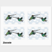 Sticker Rectangulaire Lutte contre les épées-Hummingbirds (Feuille)