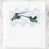 Sticker Rectangulaire Lutte contre les épées-Hummingbirds (Sac)