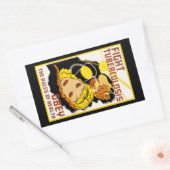 Sticker Rectangulaire Lutter contre la tuberculose ~ Respecter les règle (Enveloppe)