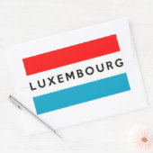 Sticker Rectangulaire luxembourg pays symbole nom texte (Enveloppe)