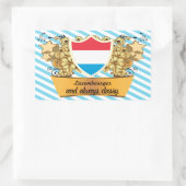Sticker Rectangulaire Luxembourgeois chic (Sac)