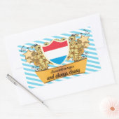 Sticker Rectangulaire Luxembourgeois chic (Enveloppe)