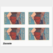 Sticker Rectangulaire Luzern Waldtatterhof et hôtel savoy (Feuille)