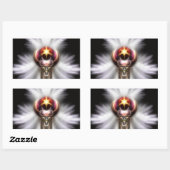 Sticker Rectangulaire Lypidian II Fractal Art (Feuille)