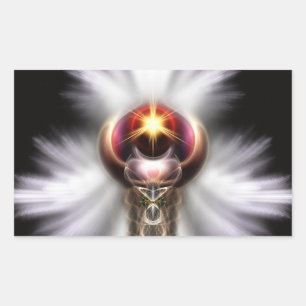 Sticker Rectangulaire Lypidian II Fractal Art