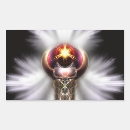 Sticker Rectangulaire Lypidian II Fractal Art (Devant)