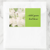 Sticker Rectangulaire Lys blancs, Lys d'amour_ (Sac)