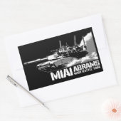 Sticker Rectangulaire M1 Abrams (Enveloppe)