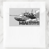 Sticker Rectangulaire M1 Abrams (Sac)