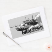 Sticker Rectangulaire M1 Abrams (Enveloppe)