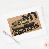 Sticker Rectangulaire M1 Abrams (Enveloppe)