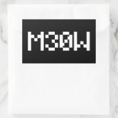 Sticker Rectangulaire M30W [Sons animaux de léopards] (Sac)