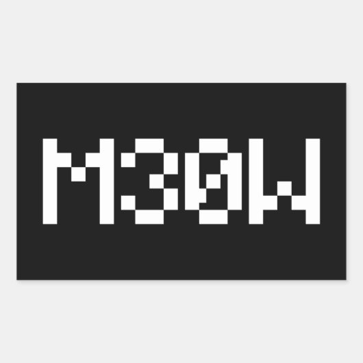 Sticker Rectangulaire M30W [Sons animaux de léopards] (Devant)