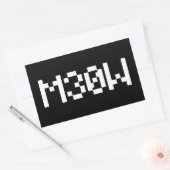 Sticker Rectangulaire M30W [Sons animaux de léopards] (Enveloppe)