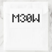 Sticker Rectangulaire M30W [Sons animaux de léopards] (Sac)