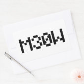 Sticker Rectangulaire M30W [Sons animaux de léopards] (Enveloppe)