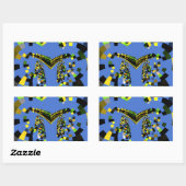 Sticker Rectangulaire M Bleu (Feuille)