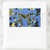 Sticker Rectangulaire M Bleu (Sac)