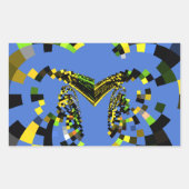 Sticker Rectangulaire M Bleu (Devant)