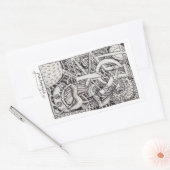 Sticker Rectangulaire M. Emptyful, Dessin D'Encre (Enveloppe)