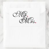 Sticker Rectangulaire M. et Mme Mari Épouse Sa Nouvelle Mherbe (Sac)