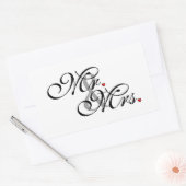 Sticker Rectangulaire M. et Mme Mari Épouse Sa Nouvelle Mherbe (Enveloppe)
