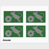 Sticker Rectangulaire M. Jingles de Green Mile (Feuille)