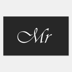 Sticker Rectangulaire M. Monogram