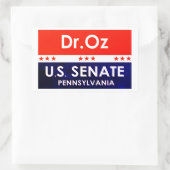 Sticker Rectangulaire M. Oz Sénat américain Pennsylvanie (Sac)