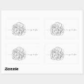Sticker Rectangulaire Ma vie (Feuille)