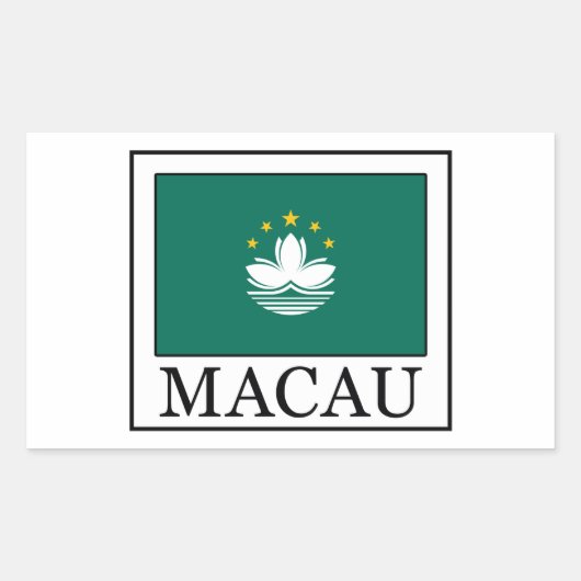 Sticker Rectangulaire Macao (Devant)