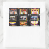 Sticker Rectangulaire Machines de rêve Las Vegas Slots (Sac)