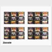 Sticker Rectangulaire Machines de rêve - Machines à sous Lucky (Feuille)