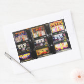 Sticker Rectangulaire Machines de rêve - Machines à sous Lucky (Enveloppe)