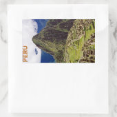 Sticker Rectangulaire Machu Picchu, Pérou (Sac)