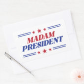 Sticker Rectangulaire Madame la Présidente Kamala Harris (Enveloppe)