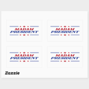 Sticker Rectangulaire Madame la Présidente Kamala Harris