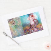 STICKER RECTANGULAIRE MADAME POMPADOUR, (Enveloppe)