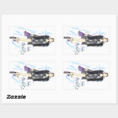 Sticker Rectangulaire Madame Stardust (Feuille)
