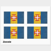 Sticker Rectangulaire Madère (Feuille)