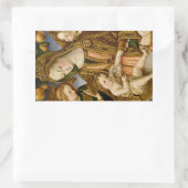 Sticker Rectangulaire Madonna Jésus Christ Anges Noël élégant (Sac)