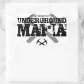 STICKER RECTANGULAIRE MAFIA SOUTERRAIN (Sac)