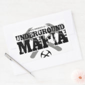 STICKER RECTANGULAIRE MAFIA SOUTERRAIN (Enveloppe)